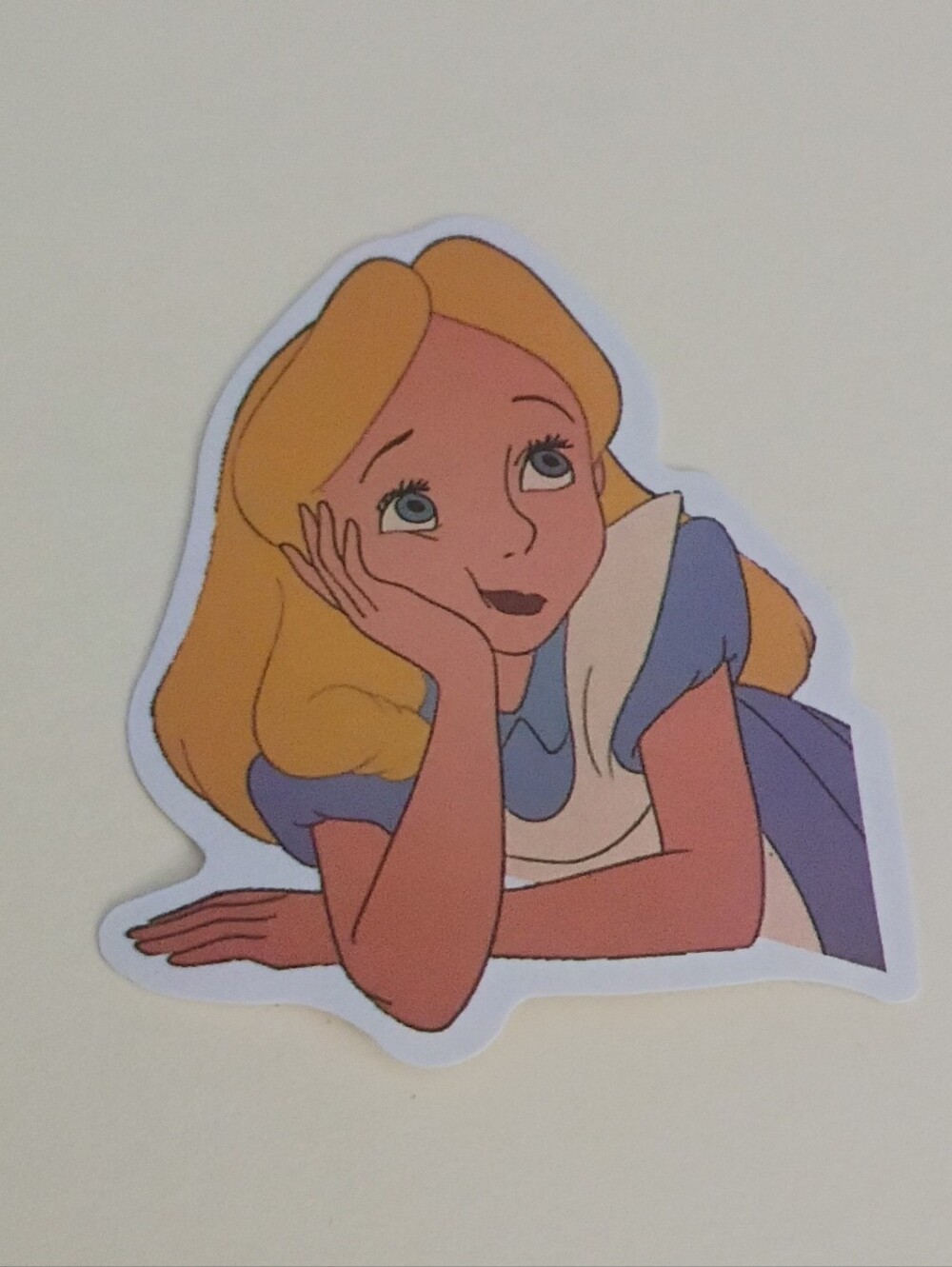 10/$10 Stickers Decal - Alice In Wonderland Alice Daydreaming Thinking - Disney